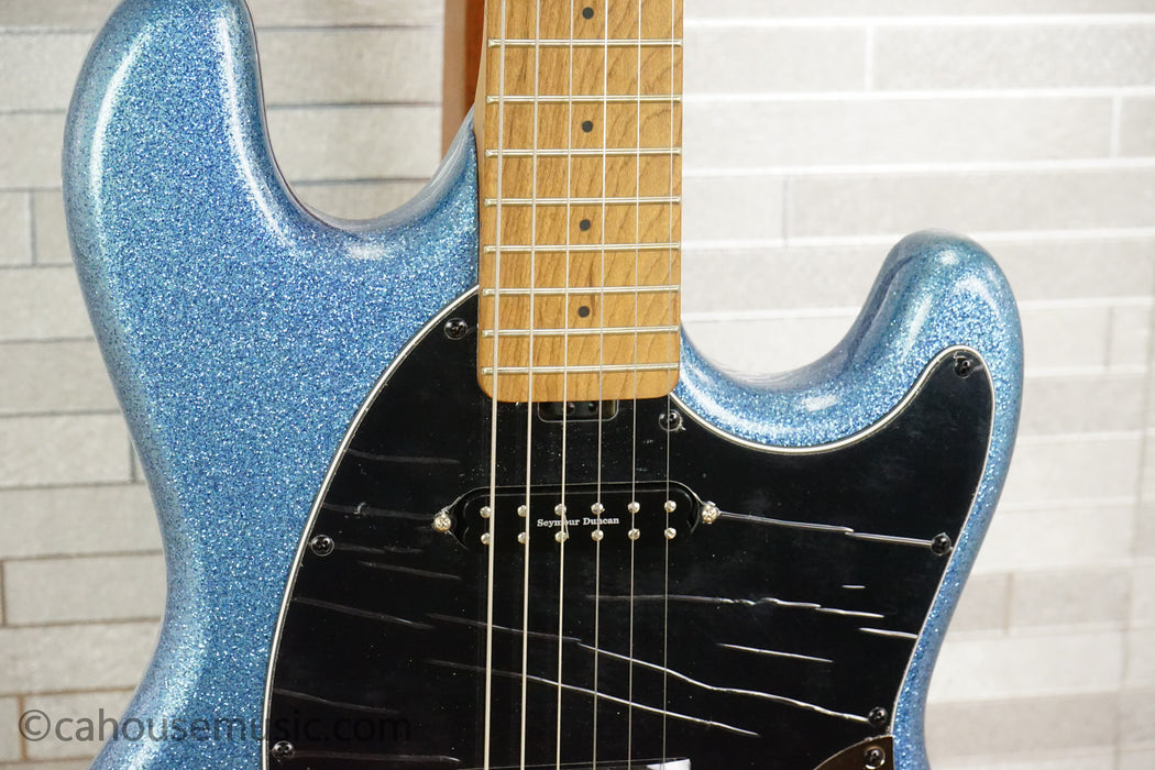 Sterling Fluff Signature Stingray Guitar - Amana Boat Blue