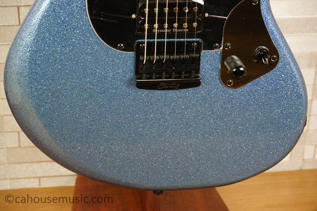 Sterling Fluff Signature Stingray Guitar - Amana Boat Blue