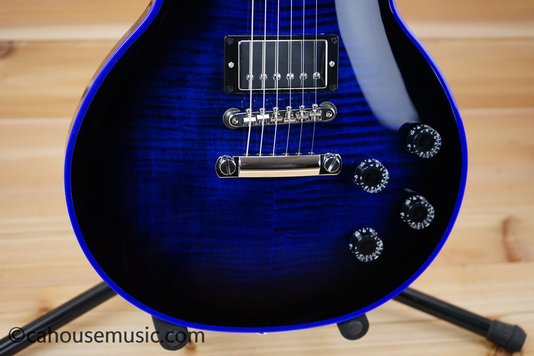 Gibson M2M Les Paul Axcess Custom Figured Top Les Paul Electric Guitar Blue Widow