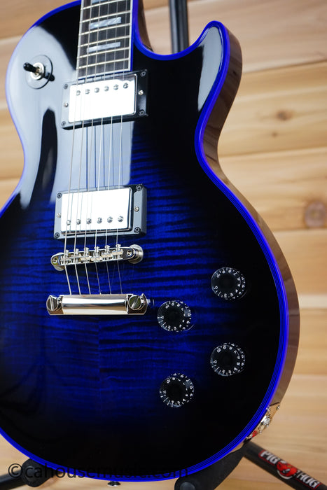 Gibson M2M Les Paul Axcess Custom Figured Top Les Paul Electric Guitar Blue Widow
