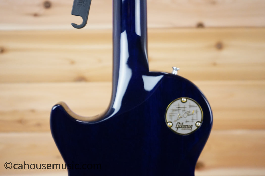 Gibson M2M Les Paul Axcess Custom Figured Top Les Paul Electric Guitar Blue Widow
