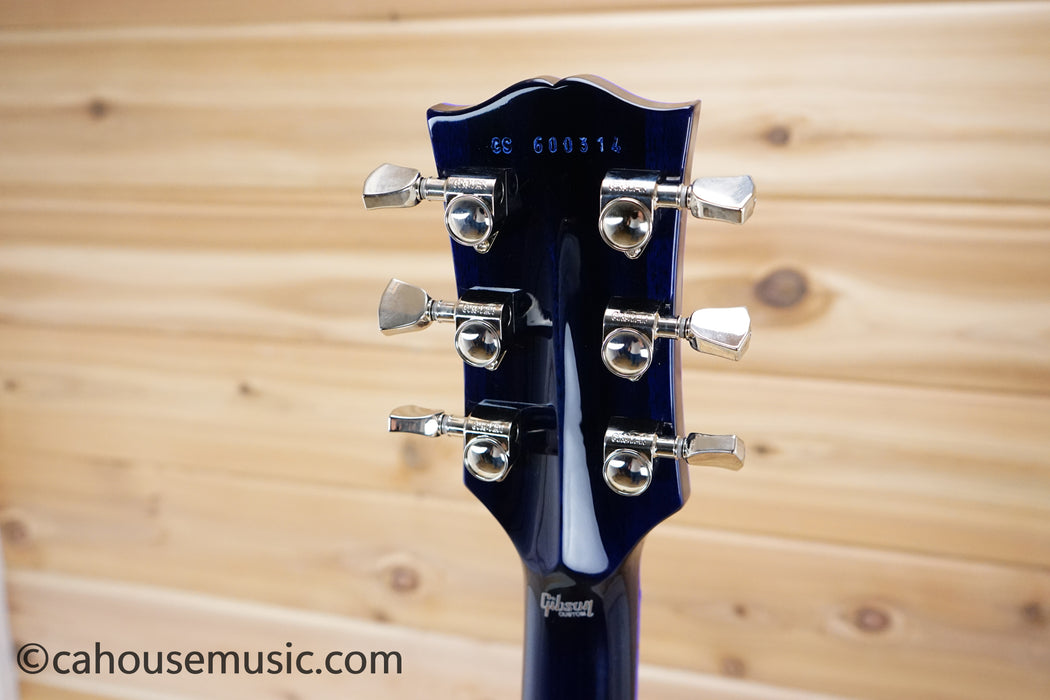 Gibson M2M Les Paul Axcess Custom Figured Top Les Paul Electric Guitar Blue Widow
