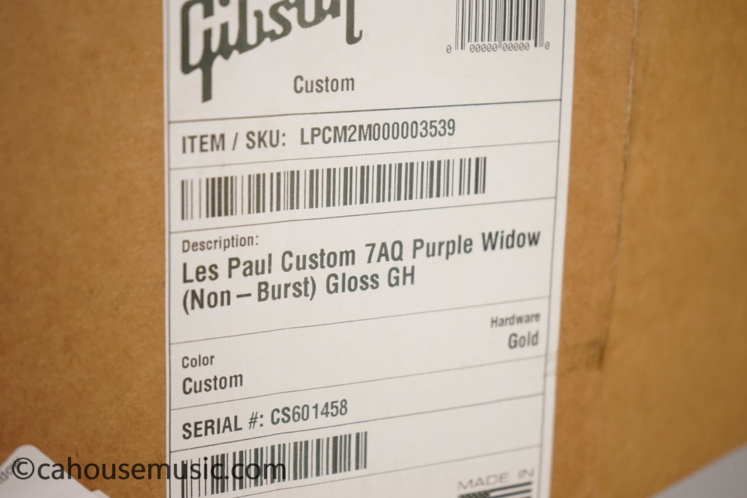 Gibson M2M Les Paul Custom Purple Widow Electric Guitar