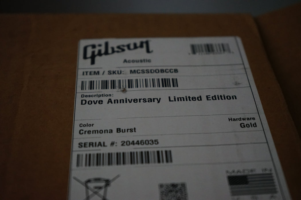 Gibson Dove 100 Year Anniversary - Limited Edition Acoustic-Electric Guitar - Cremona Burst