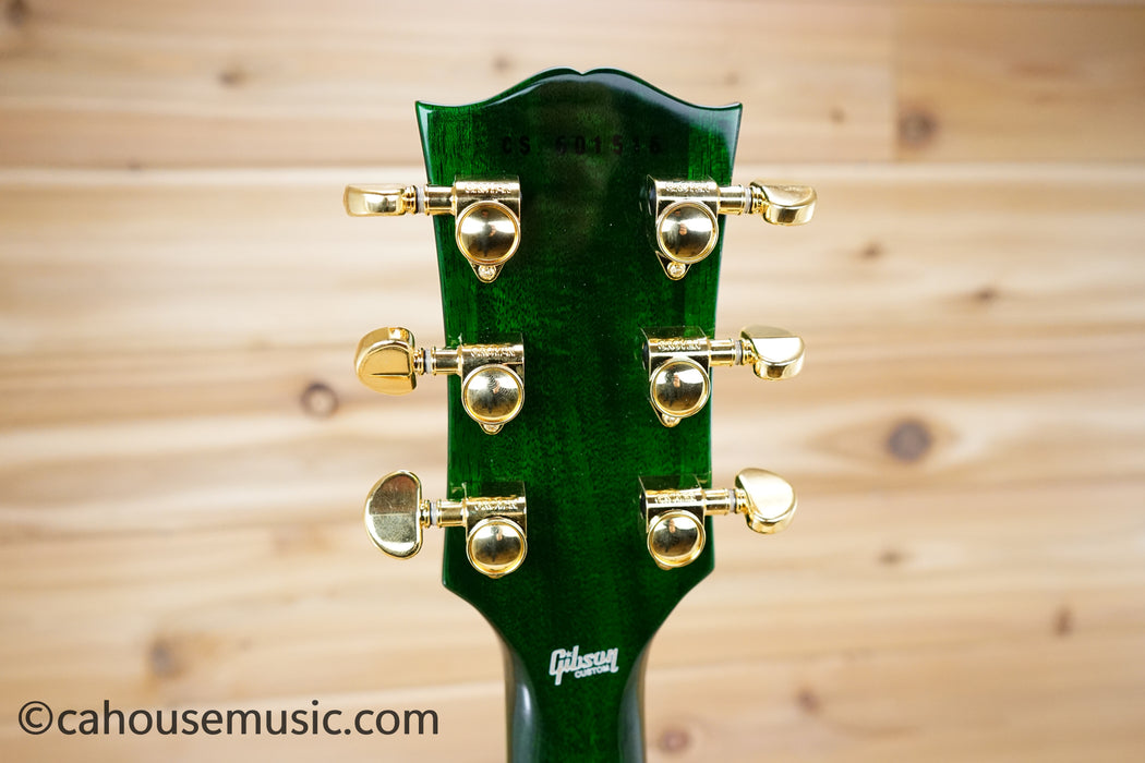 Gibson Custom Shop Les Paul Custom Figured 7A Quilt Top - Green Widow - The Hulk