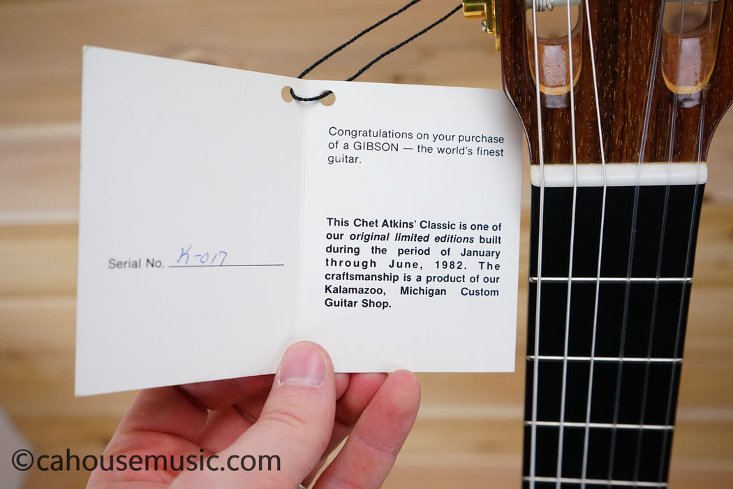 Gibson Custom Shop Chet Atkins CE (1982) - Hand Signed Chet Adkins