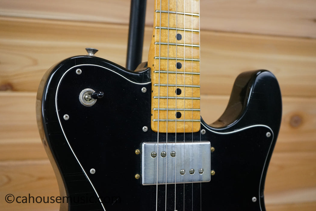 1974 Fender Telecaster Custom Solid Body Electric Guitar - Black