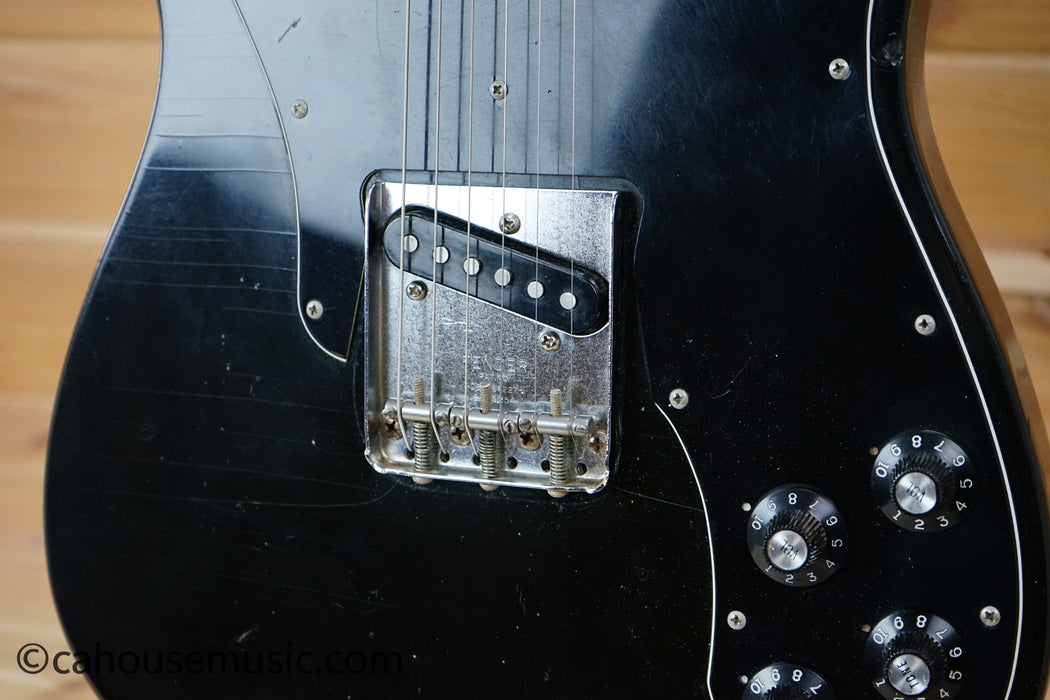 1974 Fender Telecaster Custom Solid Body Electric Guitar - Black