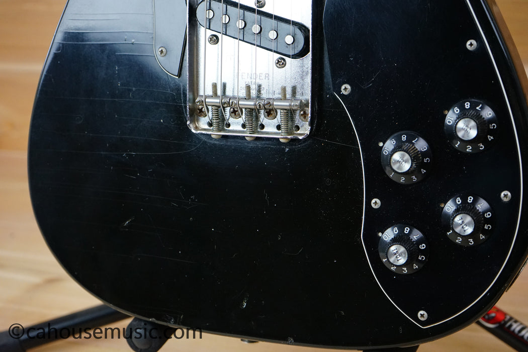1974 Fender Telecaster Custom Solid Body Electric Guitar - Black