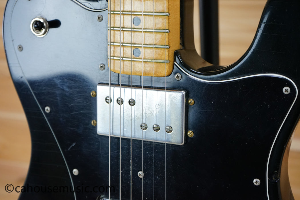 1974 Fender Telecaster Custom Solid Body Electric Guitar - Black
