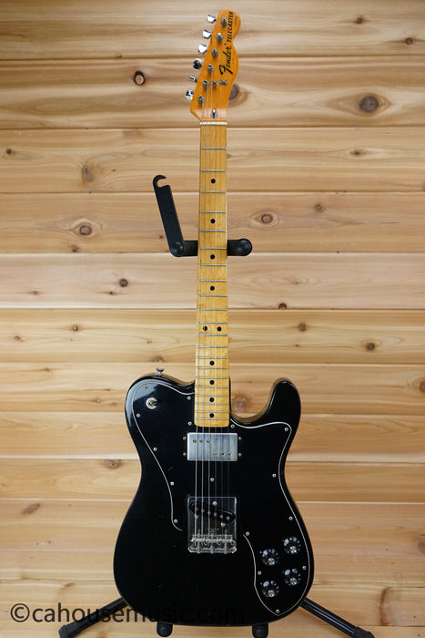 1974 Fender Telecaster Custom Solid Body Electric Guitar - Black