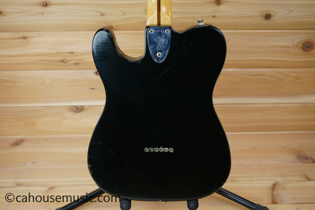 1974 Fender Telecaster Custom Solid Body Electric Guitar - Black