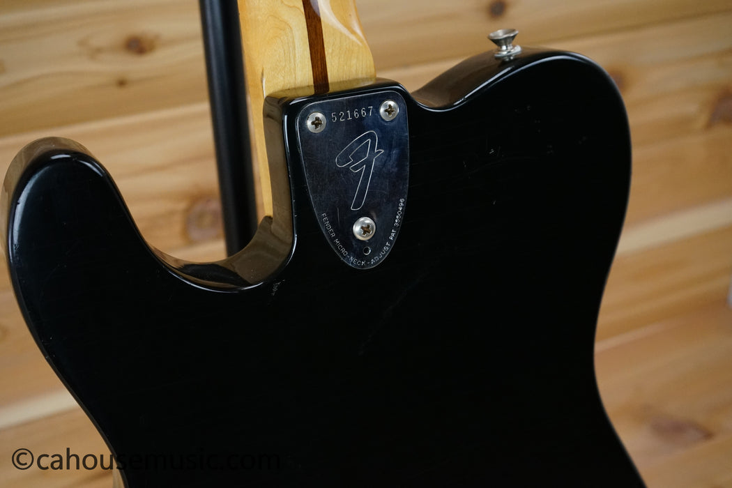 1974 Fender Telecaster Custom Solid Body Electric Guitar - Black