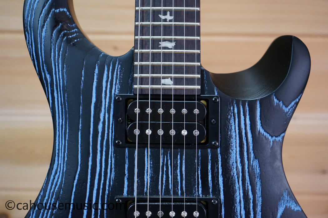 PRS SE Swamp Ash CE 24 Sandblasted Limited Edition Electric Guitar Sandblasted Blue Used