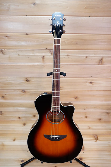 Yamaha APX600 Thinline Cutaway Acoustic-Electric Guitar Old Violin Sunburst Used