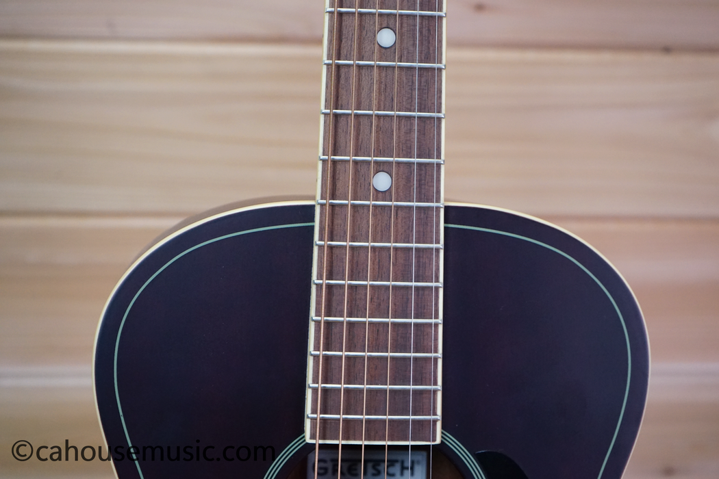 Gretsch Jim Dandy Parlor Acoustic Guitar Deep Cherry Burst Used