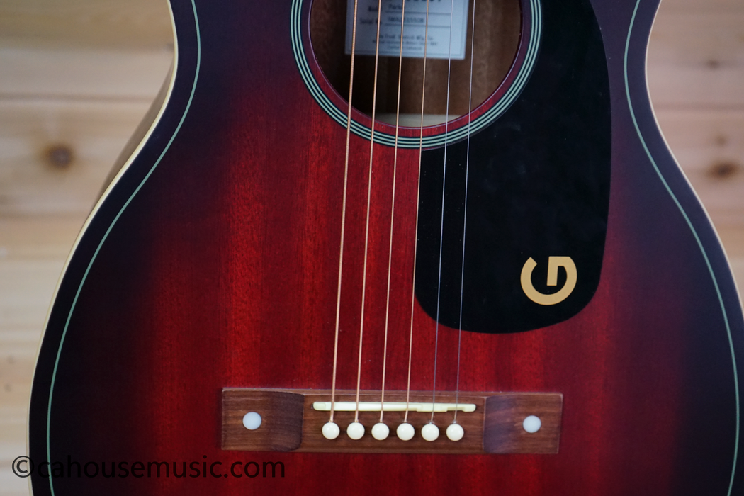 Gretsch Jim Dandy Parlor Acoustic Guitar Deep Cherry Burst Used