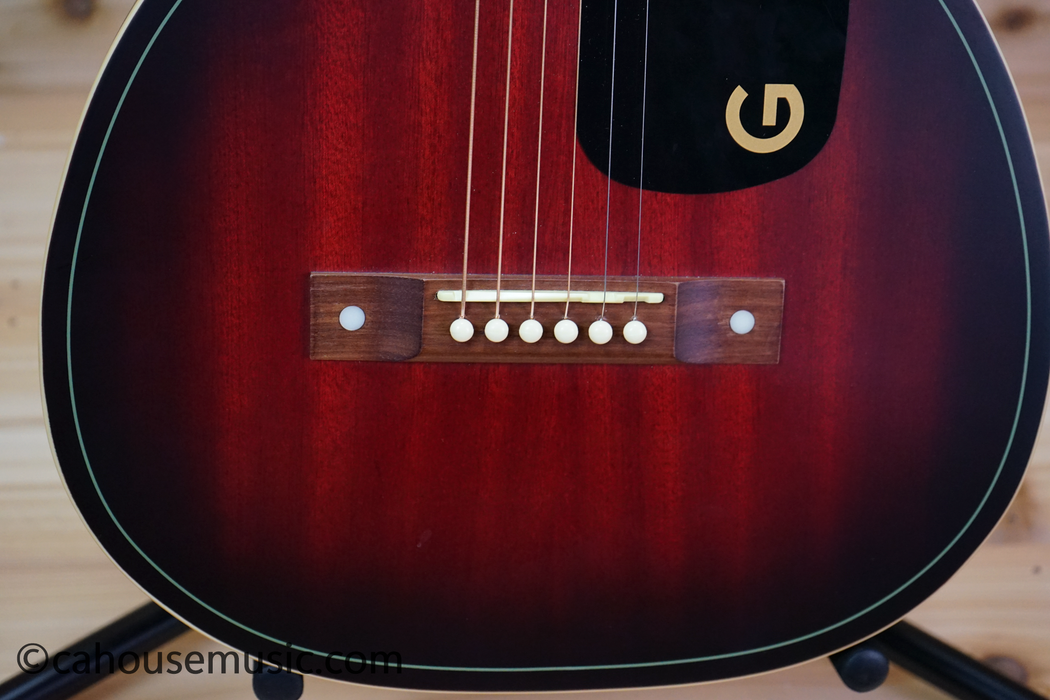 Gretsch Jim Dandy Parlor Acoustic Guitar Deep Cherry Burst Used