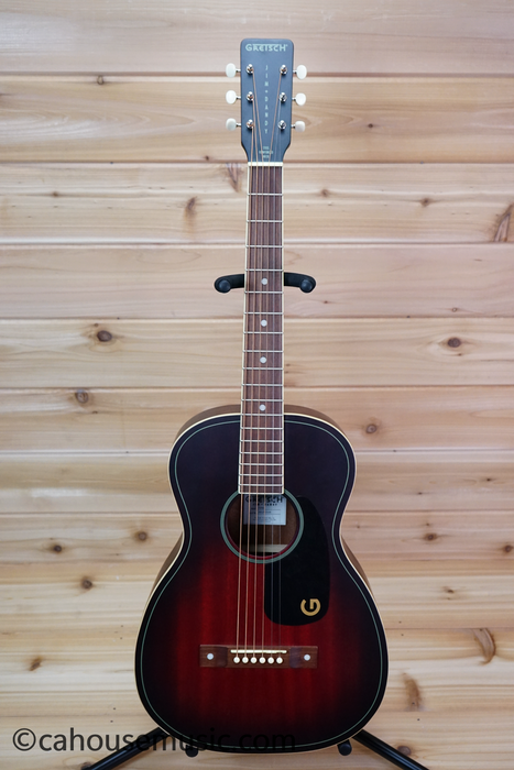 Gretsch Jim Dandy Parlor Acoustic Guitar Deep Cherry Burst Used
