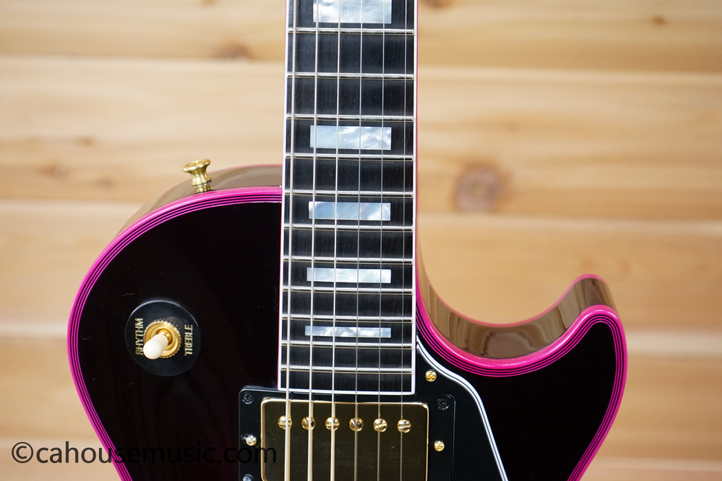 Gibson Custom Shop Made 2 Measure Les Paul Custom Figured Pink Widow Electric Guitar