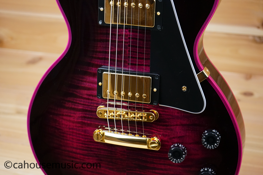 Gibson Custom Shop Made 2 Measure Les Paul Custom Figured Pink Widow Electric Guitar
