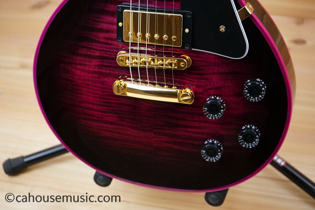 Gibson Custom Shop Made 2 Measure Les Paul Custom Figured Pink Widow Electric Guitar
