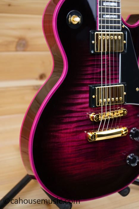 Gibson Custom Shop Made 2 Measure Les Paul Custom Figured Pink Widow Electric Guitar