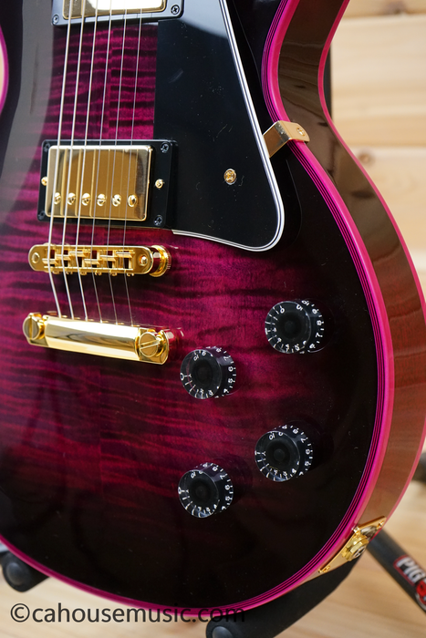 Gibson Custom Shop Made 2 Measure Les Paul Custom Figured Pink Widow Electric Guitar