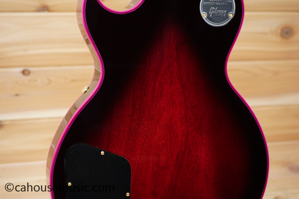 Gibson Custom Shop Made 2 Measure Les Paul Custom Figured Pink Widow Electric Guitar