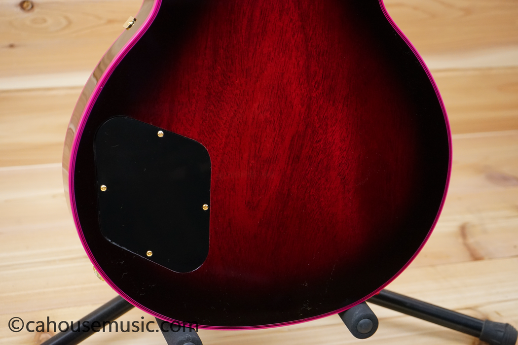 Gibson Custom Shop Made 2 Measure Les Paul Custom Figured Pink Widow Electric Guitar