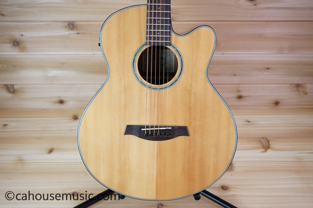 Ibanez AELBT1 Baritone Acoustic-Electric Guitar Natural Used