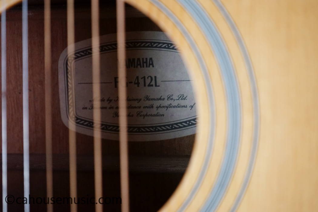 Yamaha FG-412L Left-Handed Dreadnought Acoustic Guitar Natural Used