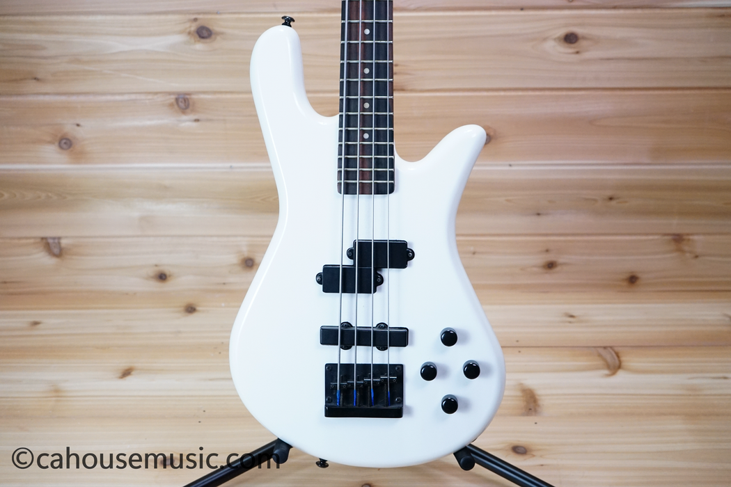 Spector Performer 4-String PJ Bass Guitar Solid White Gloss Used