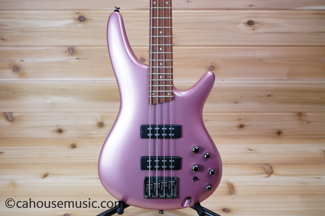 Ibanez SR300E Bass Guitar Pink Gold Metallic Used