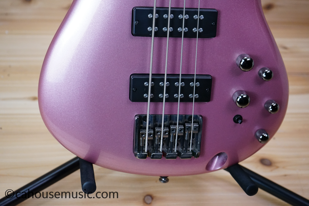 Ibanez SR300E Bass Guitar Pink Gold Metallic Used