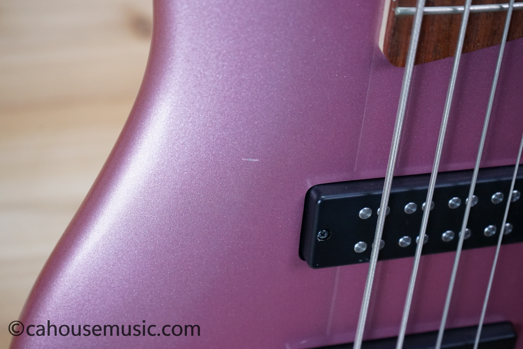 Ibanez SR300E Bass Guitar Pink Gold Metallic Used