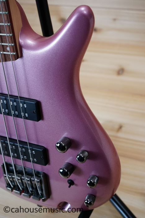 Ibanez SR300E Bass Guitar Pink Gold Metallic Used