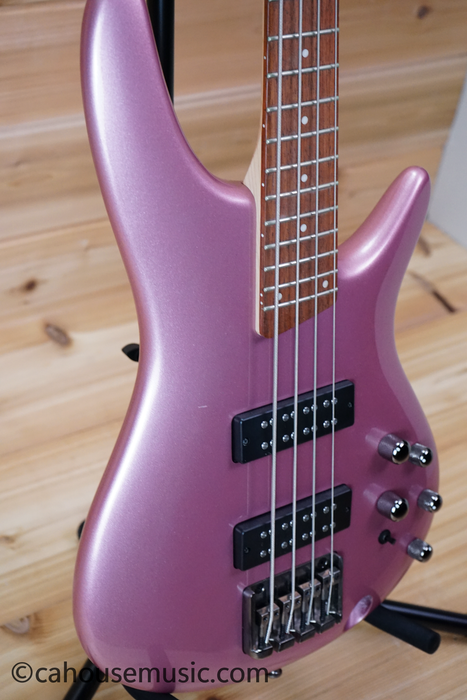 Ibanez SR300E Bass Guitar Pink Gold Metallic Used