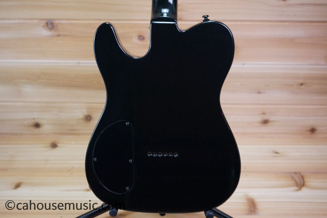 Squier Deluxe Double Fat Telecaster Electric Guitar Black Metallic Used