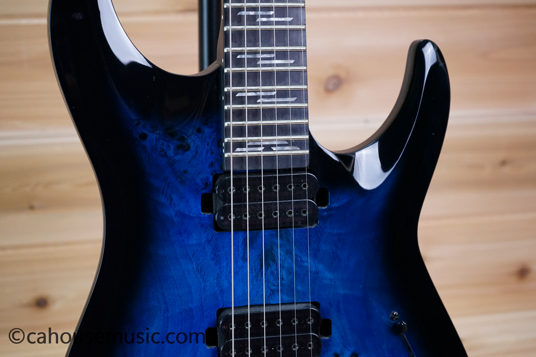 Schecter Omen Elite-6 FR Electric Guitar - See Thru Blue Burst Used