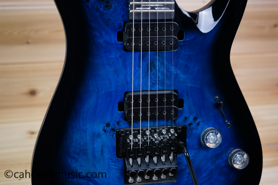 Schecter Omen Elite-6 FR Electric Guitar - See Thru Blue Burst Used