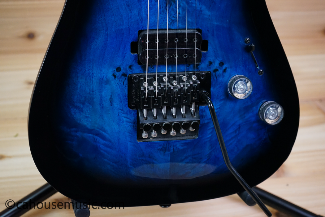 Schecter Omen Elite-6 FR Electric Guitar - See Thru Blue Burst Used