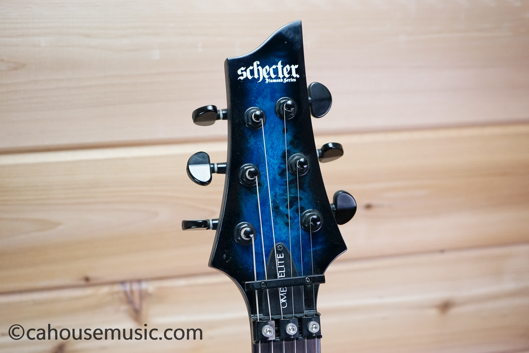 Schecter Omen Elite-6 FR Electric Guitar - See Thru Blue Burst Used