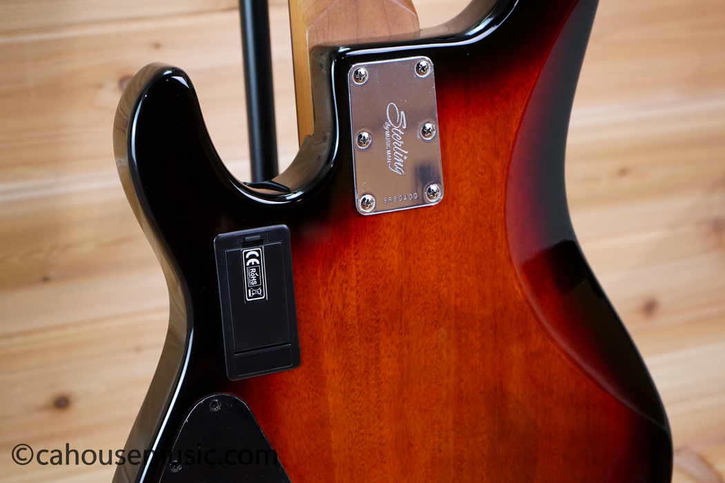 Sterling by Music Man StingRay5 RAY35 5-String Music Man / StingRay Bass Guitar 3-Tone Sunburst Used - Shipping Damage Special