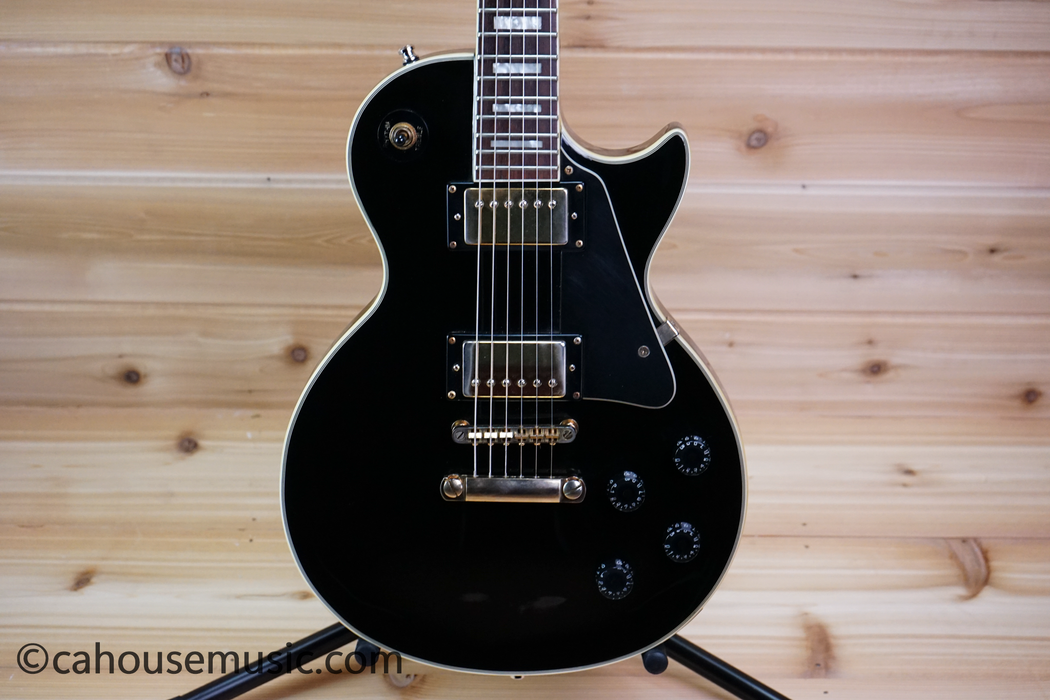 Epiphone Les Paul Custom Gold Hardware Les Paul Electric Guitar Ebony Used