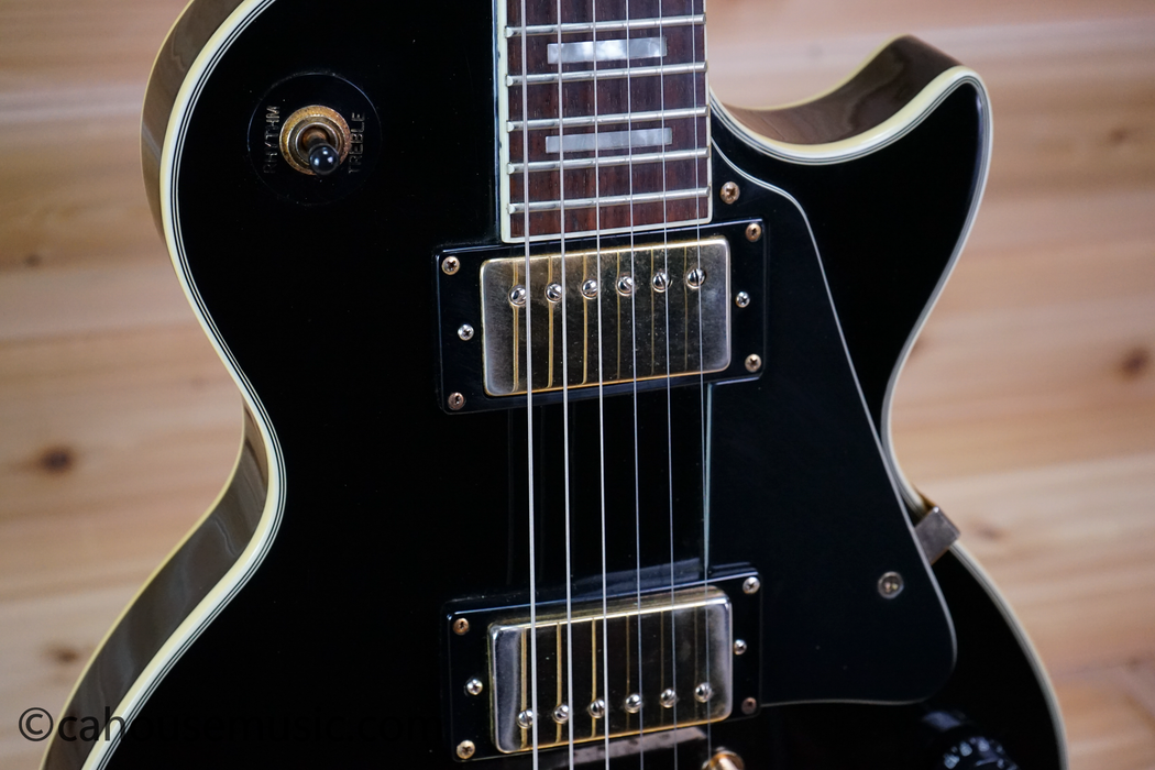 Epiphone Les Paul Custom Gold Hardware Les Paul Electric Guitar Ebony Used