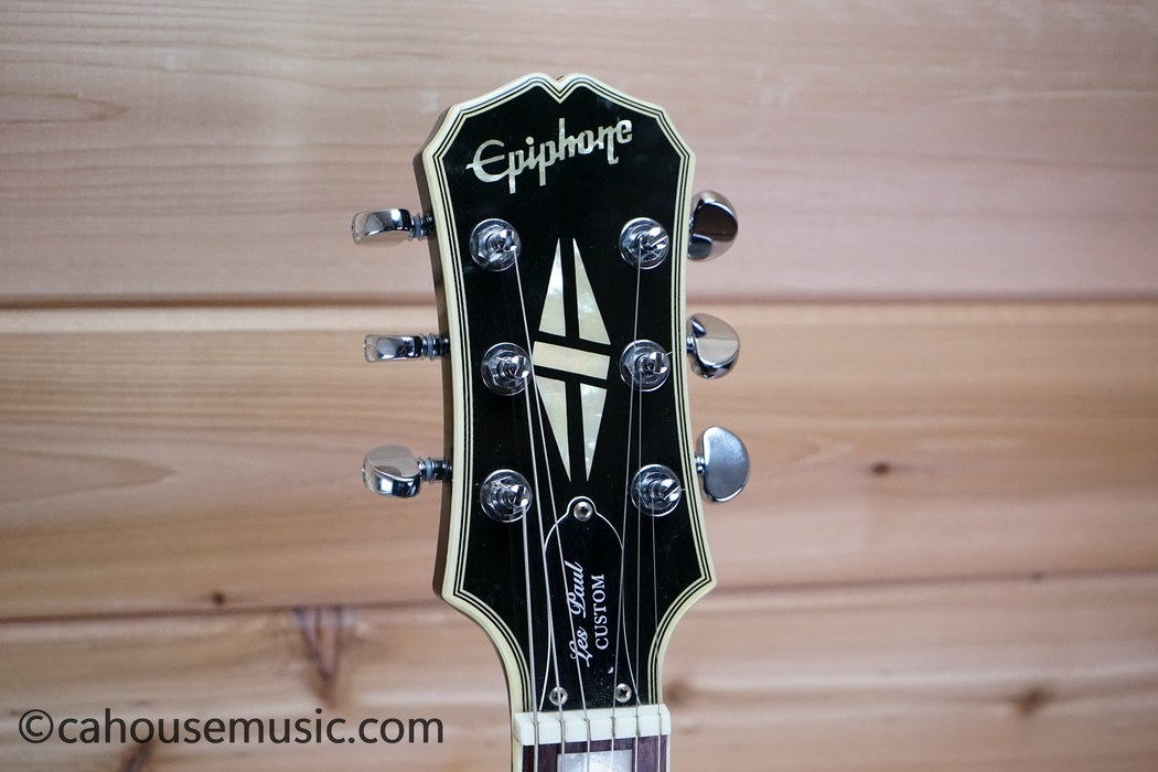 Epiphone Les Paul Custom Gold Hardware Les Paul Electric Guitar Ebony Used