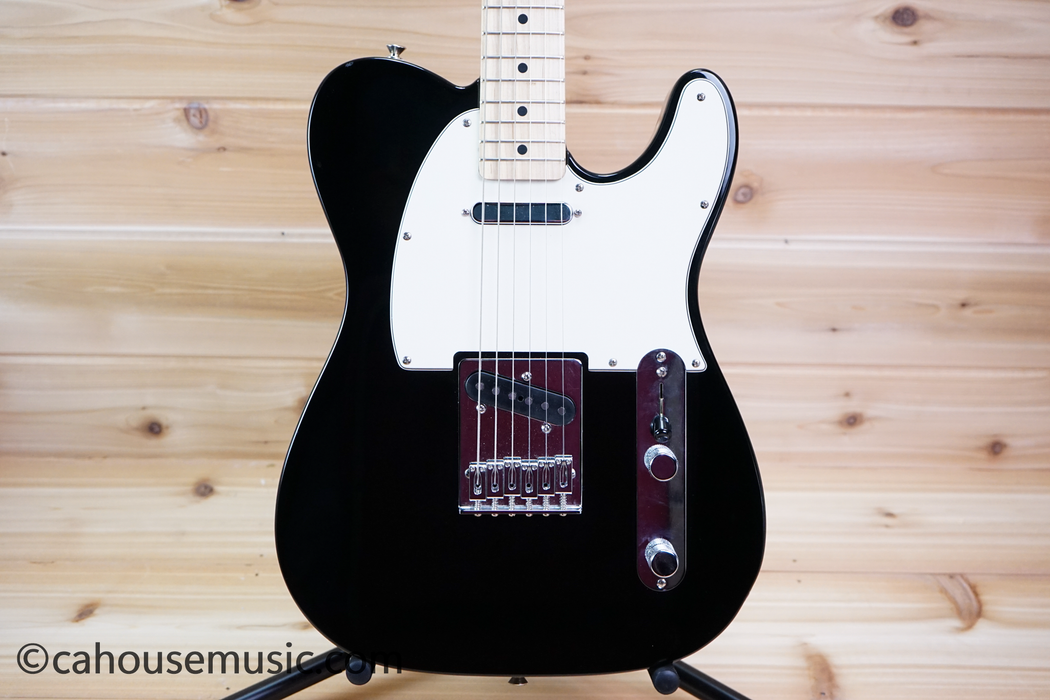Fender Standard Telecaster Maple Neck Electric Guitar Black Used