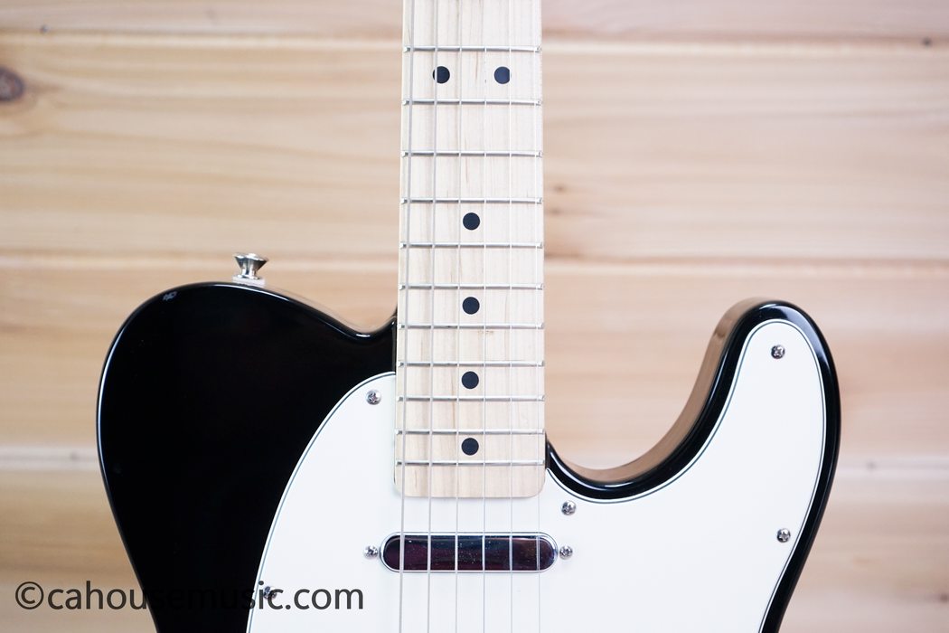 Fender Standard Telecaster Maple Neck Electric Guitar Black Used