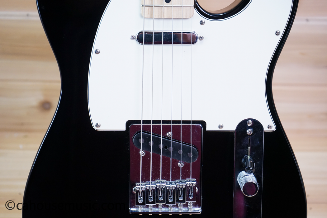Fender Standard Telecaster Maple Neck Electric Guitar Black Used